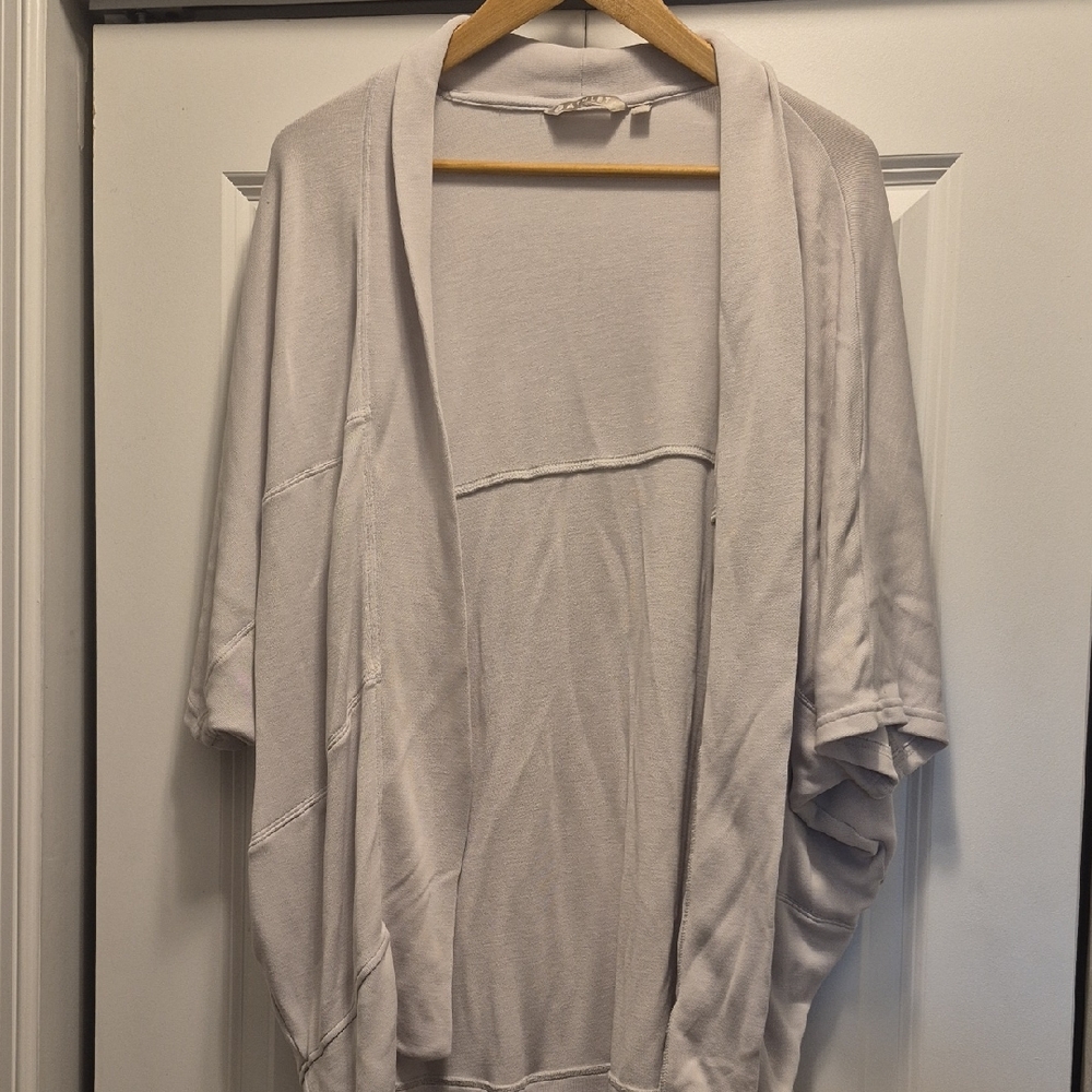 Athleta Light Gray Knit Cardigan